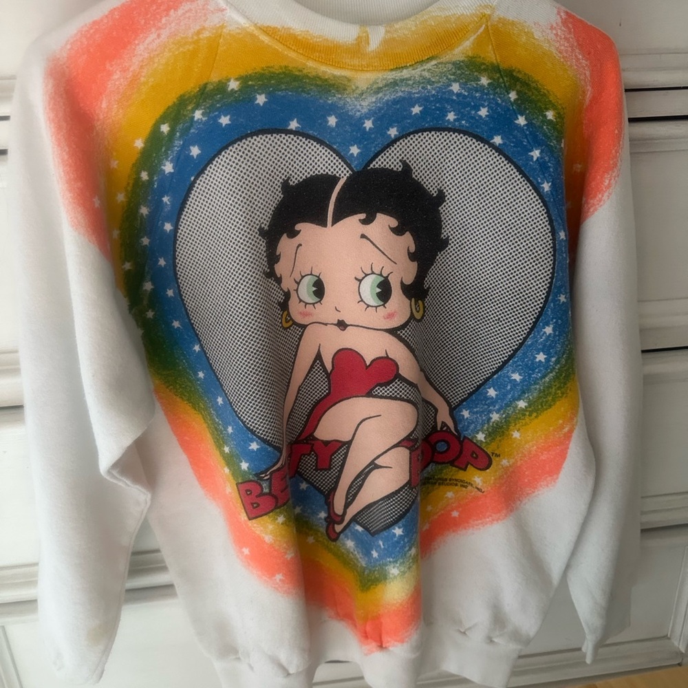 Vintage Betty Boop Crewneck🧚🏽‍♂️🧚🏽‍♂️💙